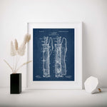 Golf Bag Patent Poster