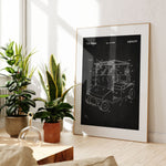 Golf Cart Patent Poster