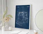 Golf Cart Patent Poster