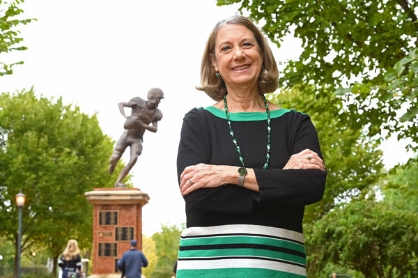 Judy Rose, the former athletic director for the Charlotte 49ers, photographed on Oct. 1, 2022, in Denver, N.C. Rose served as Charlotte’s AD for 28 years and was a member of the athletics department for 43 years. Among her accomplishments: The creation of the Charlotte 49ers football program in 2013. JEFF SINER / THE CHARLOTTE OBSERVER