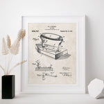 Laundry Room Iron Patent Poster