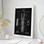 Laundry Room Clothespin Patent Poster