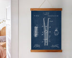 Laundry Room Clothespin Patent Poster