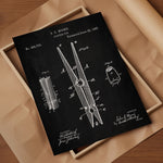 Laundry Room Clothespin Patent Poster