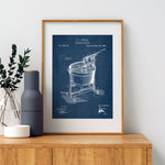 Laundry Room Washing Machine Patent Poster