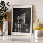 Laundry Room Washing Machine Patent Poster