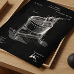 Laundry Room Washing Machine Patent Poster