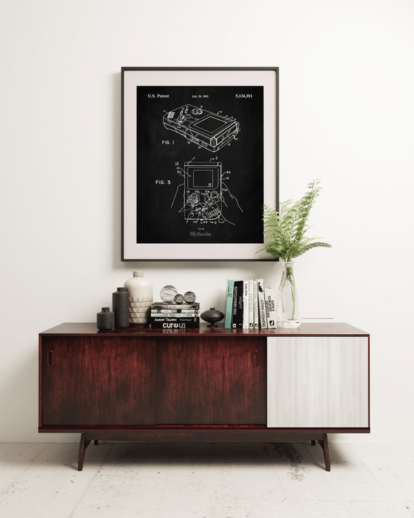 Nintendo Game Boy Patent Poster