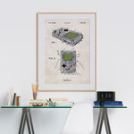 Nintendo Game Boy Patent Poster