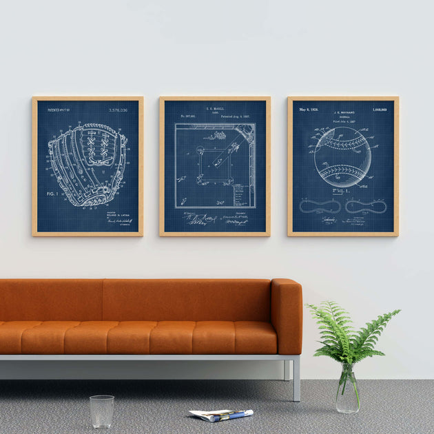 Vintage Baseball Patents Set - Printable Digital Download – Pediment Publishing