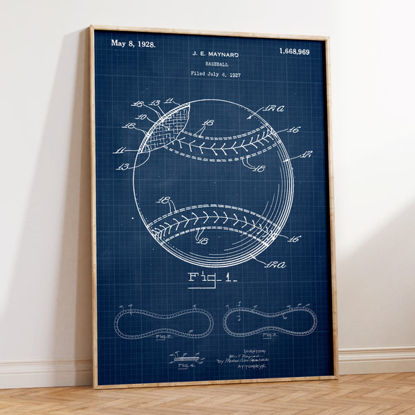 Baseball Patent Poster