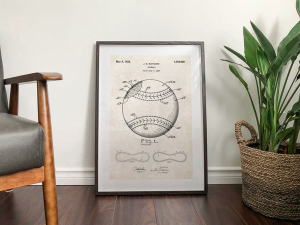 Baseball Patent Poster