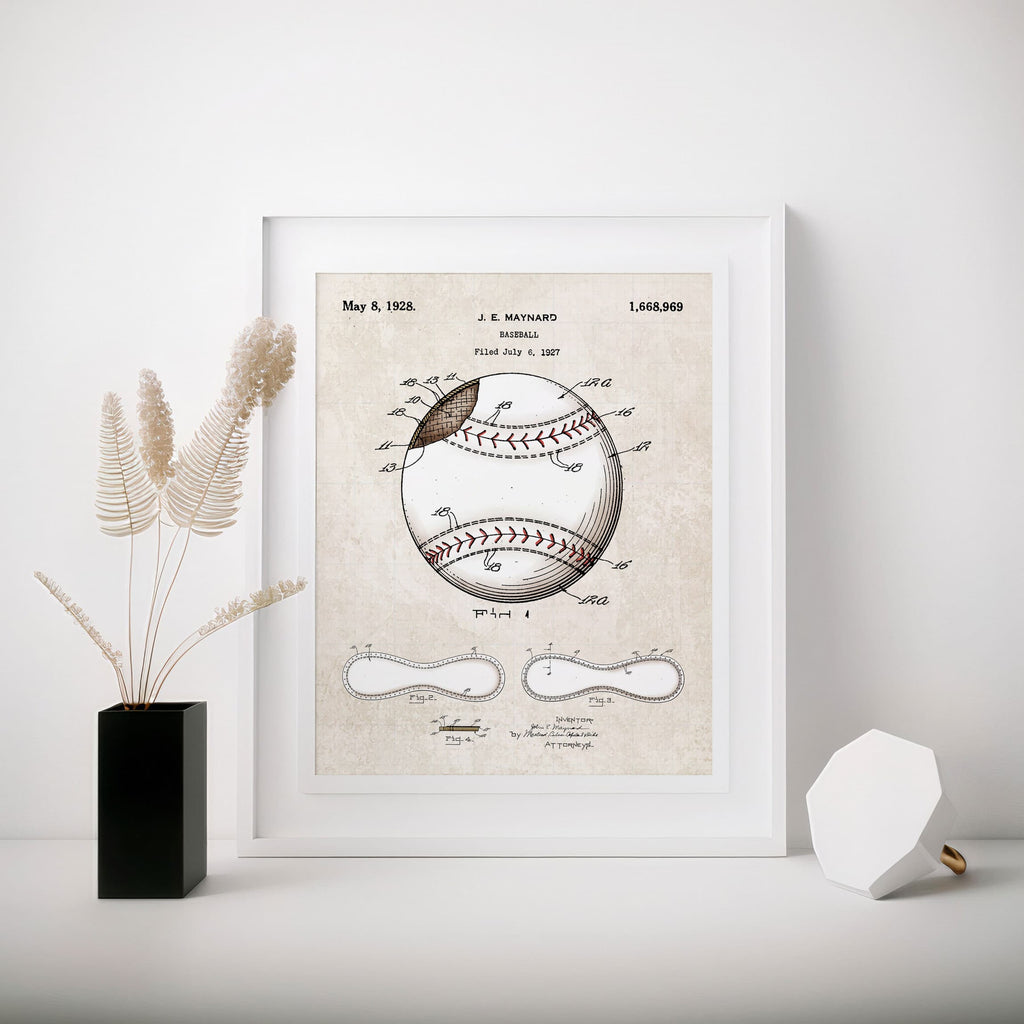 Baseball Patent Poster
