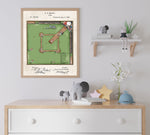 Baseball Field Patent Poster