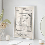 Baseball Field Patent Poster