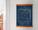 Baseball Field Patent Poster