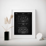 Basketball Hoop Patent Wall Art