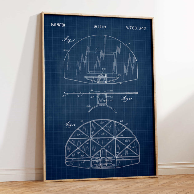 Vintage Basketball Patents Set - Printable Digital Download – Pediment Publishing