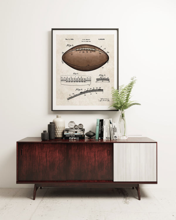 Football Patent Poster