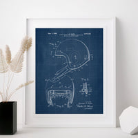 chalkboard football helmet Football Helmet Patent Wall Art