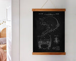 Football Helmet Patent Poster