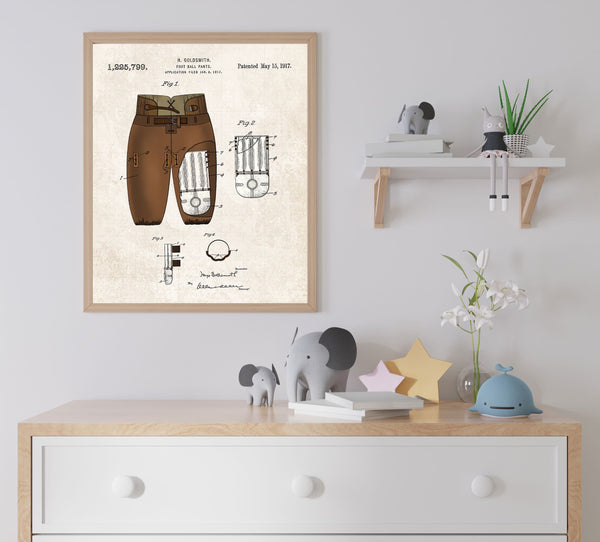 Football Jersey Patent Poster