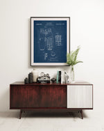 Football Jersey Patent Wall Art - Color