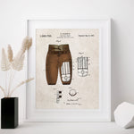 Football Jersey Patent Poster