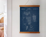 Football Jersey Patent Wall Art - Color