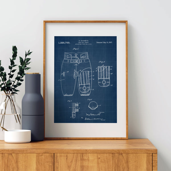 Football Jersey Patent Poster
