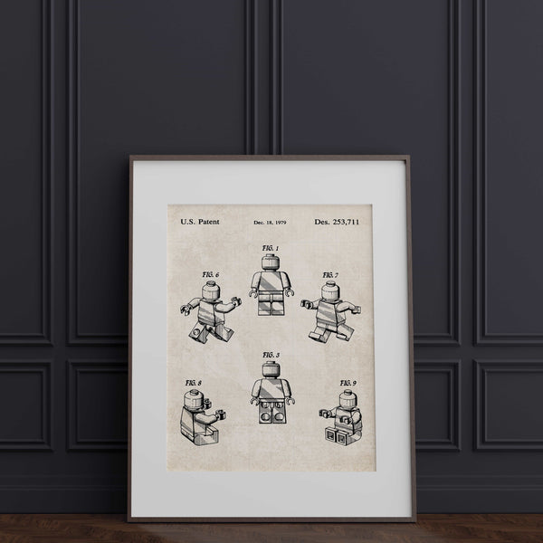 Toy Figure Patent Wall Art