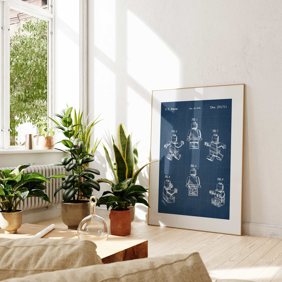 Toy Figure Patent Wall Art - Blueprint