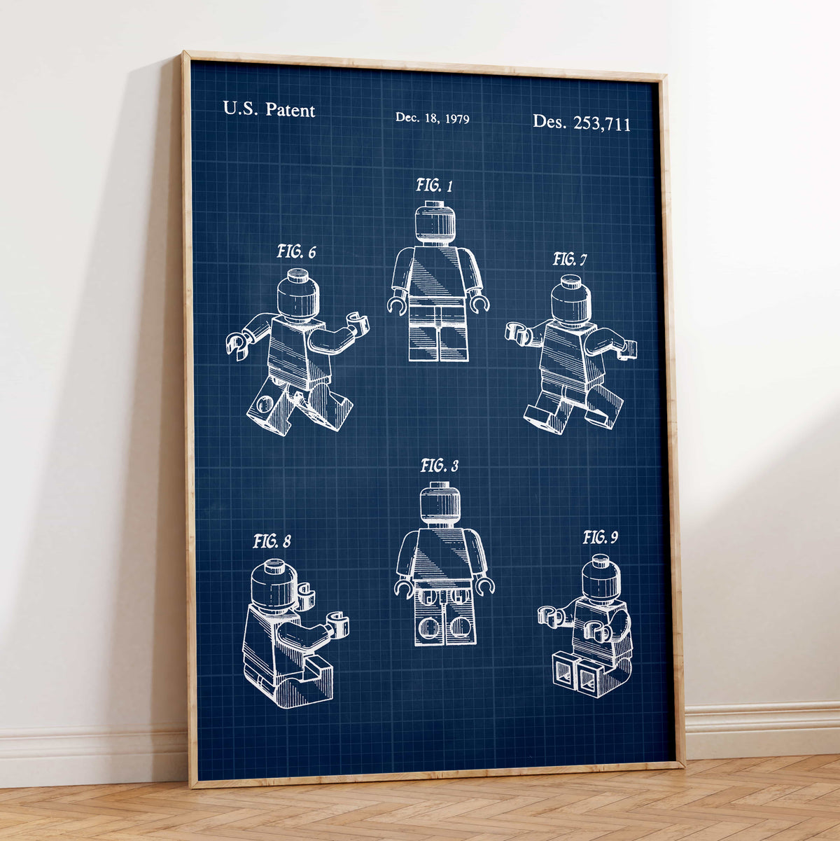 Toy Figure Patent Wall Art - Blueprint