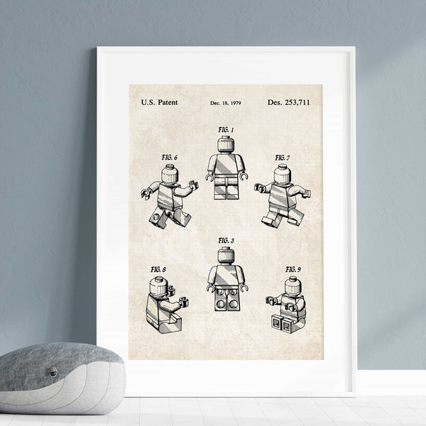 Toy Figure Patent Wall Art