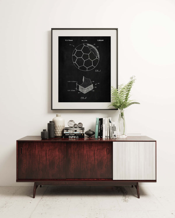 Soccer Ball Patent Poster