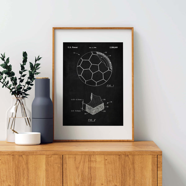 Soccer Ball Patent Poster