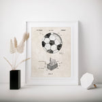 Soccer Ball Patent Poster