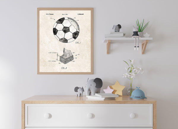 Soccer Ball Patent Poster