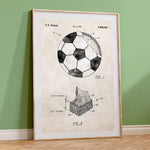 Soccer Ball Patent Poster