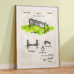 Soccer Goal Patent Poster