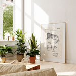 Soccer Goal Patent Poster