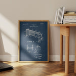 Soccer Goal Patent Poster