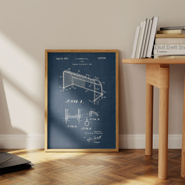 Soccer Goal Patent Poster