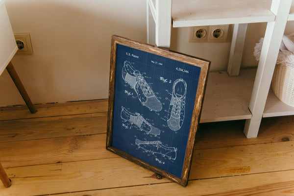 Soccer Shoe Patent Poster