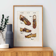 Soccer Shoe Patent Poster Cover
