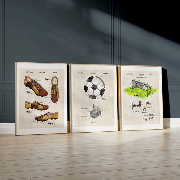 Printable Download: Vintage Soccer Patents Set