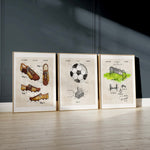 Printable Download: Vintage Soccer Patents Set