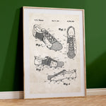 Soccer Shoe Patent Poster