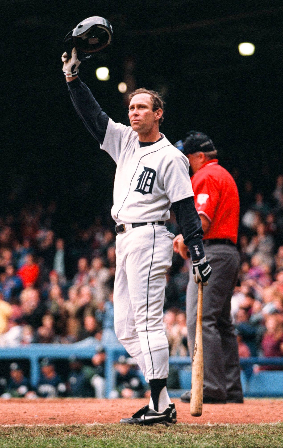 Detroit Tigers' Alan Trammell waves to the crowd  against the Milwaukee Brewers on Sunday, Sept. 29, 1996, in Detroit. Trammell announced his retirement following the game. The Brewers beat the Tigers 7-5. Nico Toutenhoofd / Detroit Free Press