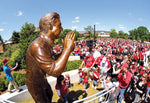 Alabama Crimson Tide fans get a look at the newly unveiled statue of coach Nick Saban before the A-Day Alabama spring game, April 16, 2011, at Bryant-Denny Stadium. Kelly Lambert / USA TODAY Sports